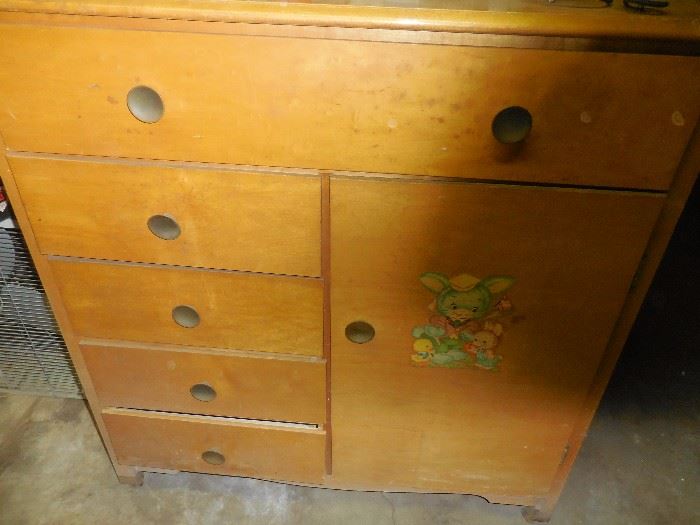 Vintage Nursery Cabinet