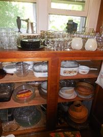 Back Porch..cabinets, filled with Vintage Kitchen!!