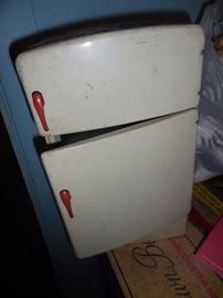Vintage Metal Refrigerator by Wolverine 