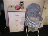 Baby Basonet and small Dresser