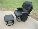 Swivel Rocking Chair with Foot Rest