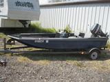 Fishing Boat with Mariner 40 HP Outboard & Trailer