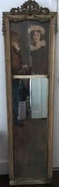 VICTORIAN MIRROR WITH VINTAGE PHOTO INSET