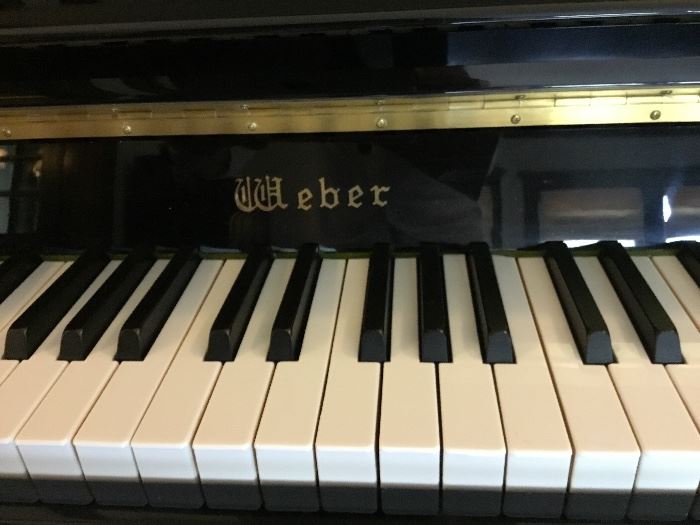 Weber jet black piano