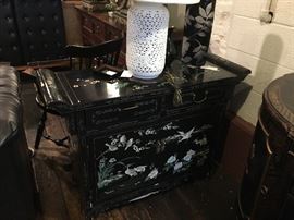 Oriental Cabinet with Flared Sides