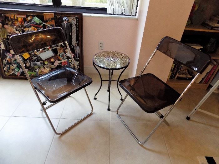 PAIR OF FOLDING CHAIRS-$40.00