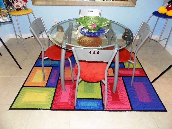 BREAKFAST SET WITH 4 CHAIRS-$200.00