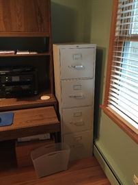 *** BUY IT NOW ***  Lot # 203 Hon 4 drawer file cabinet in excellent condition. 15"w x 27"d x 52"h / non-locking  $45