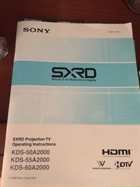 *** BUY IT NOW ***  Lot # 207 - older model 50" Sony Rear Projection TV $60