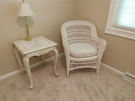 wicker furniture not the lamp