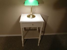 white table and light