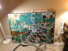 art- Original by Charles O Shoemaker titled Pop Ups