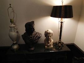 lady head bust,Beethoven head bust