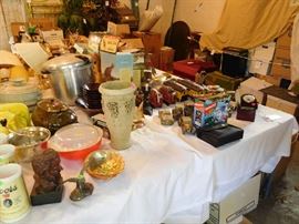 garage area-many kithen, collectible items