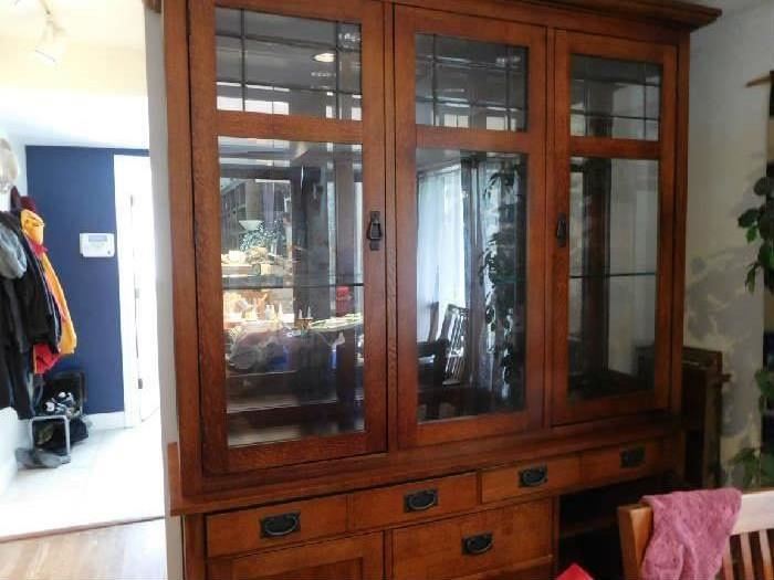 mission  style  china  cabinet