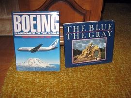 Living Room   Boeing  Book,  The Blue and The Grey