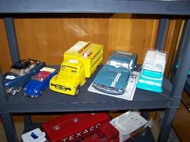 Toy Room Right Gama 300 Cadillac, VW Convert, Coca-Cola Truck, Mustang GT (gas), Andy Gard Kennels