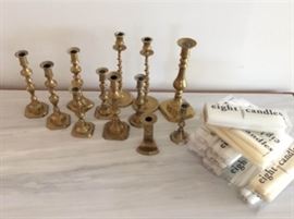 022 Brass Candlesticks