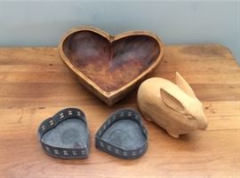 028 Vintage Hearts And Bunny