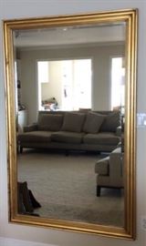 119 Oversized Gold Framed Mirror 
