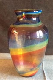 172 Rainbow Glass Vase 