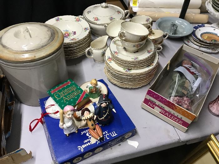 A large assortment of china