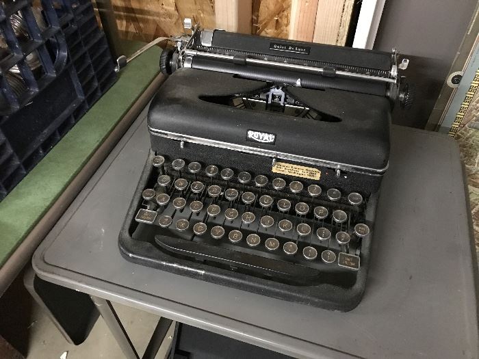 Vintage Royal Typewriter and stand