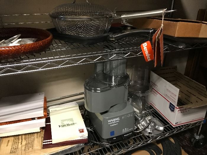 Waring food processor, grill basket and more