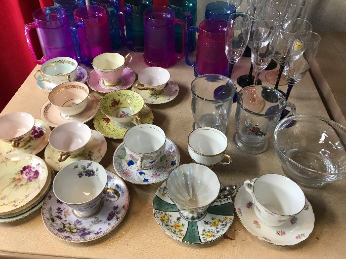 More teacups and saucers