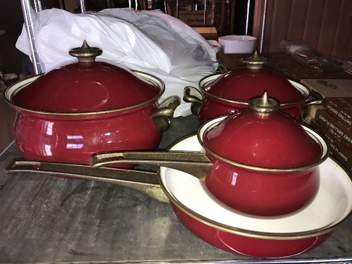 Covered pots and pans