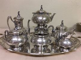 Tiffany & Co Tea and Coffee Service. Ivy pattern, circa 1865