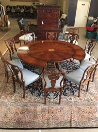 Large expanding dining table by Bevan Funnell