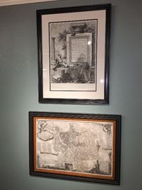 18th c Piranesi engravings. Bottom is a map of Rome done in collaboration with Nolli circa 1748