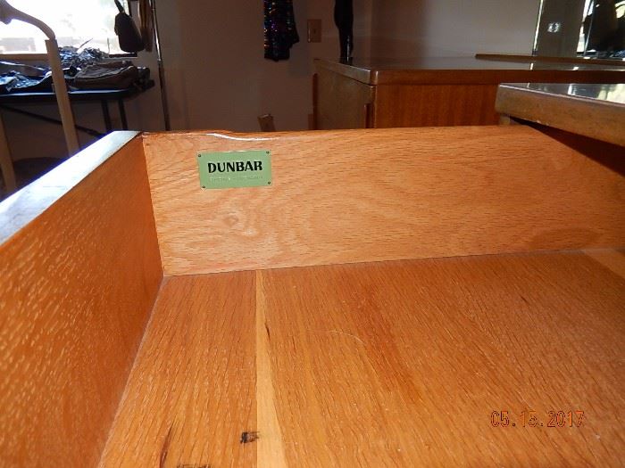 Dunbar dresser drawer tag