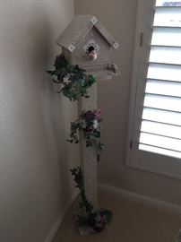 Decorative wooden bird house