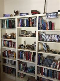 3 section wooden book case