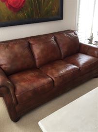 3 seater leather couch