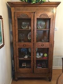 Wire front dining room cabinet 