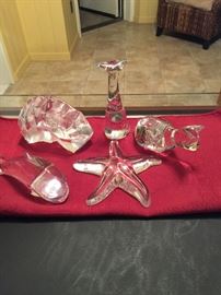 Baccarat Crystal figurines and other crystal figurines