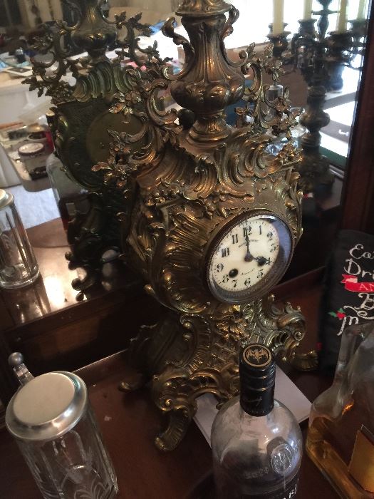 Brass clock