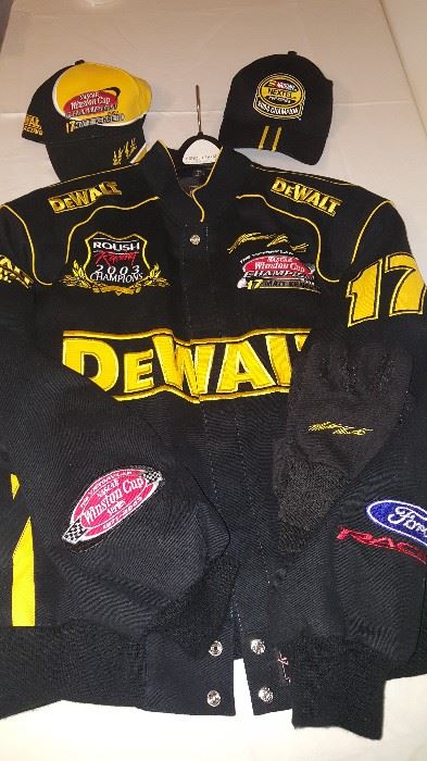Matt Kenseth Jacket with hats and gloves