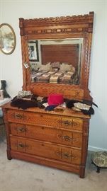 Matching Eastlake Dresser with mirror