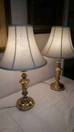 Gorgeous brass lamps