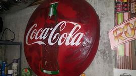 Big Coca Cola Button with restoration