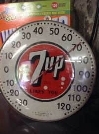 Vintage O'Connell 7up thermometer