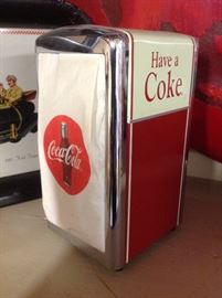 Coca Cola napkin dispenser, The Real Thing