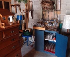 More furniture, glassware, lamps, stone polishing supplies!