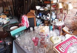 Pet supplies, glass galore and a corn husker!