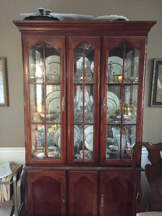 Cherry hutch in excellent condition.  Items inside not included, but several of them will be for sale as well!
