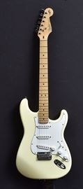 Fender Stratocaster Electric Guitar	
40th Anniversary Edition, 1994
38 1/2" long overall
with hard case